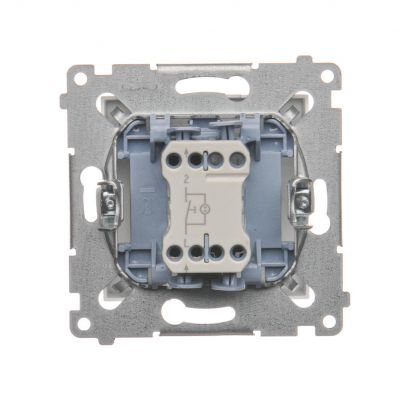 Simon 54 Przycisk „światło” z podświetleniem LED 10A 250V szybkozłączka biały DS1L.01/11 KONTAKT (DS1L.01/11)