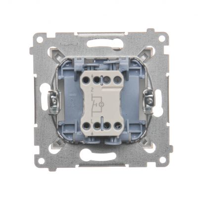 Simon 54 Przycisk „światło” z podświetleniem LED 10A 250V szybkozłączka złoty mat DS1L.01/44 KONTAKT (DS1L.01/44)