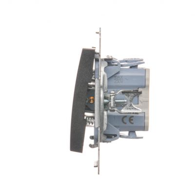 Simon 54 Przycisk „światło” z podświetleniem LED 10A 250V szybkozłączka antracyt DS1L.01/48 KONTAKT (DS1L.01/48)