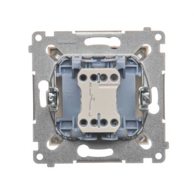 Simon 54 Przycisk pojedynczy zwierny bez piktogramu 10A 250V szybkozłączka kremowy DP1.01/41 KONTAKT (DP1.01/41)