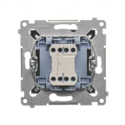 Simon 54 Przycisk pojedynczy zwierny bez piktogramu 10A 250V szybkozłączka antracyt DP1.01/48 KONTAKT (DP1.01/48)