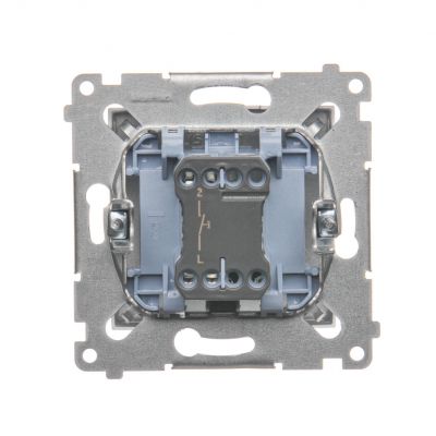 Simon 54 Przycisk pojedynczy zwierny bez piktogramu 16A 250V zaciski śrubowe srebrny mat DP1A.01/43 KONTAKT (DP1A.01/43)