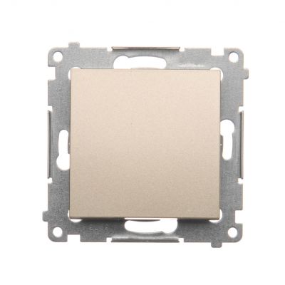 Simon 54 Przycisk pojedynczy zwierny bez piktogramu 16A 250V zaciski śrubowe złoty mat DP1A.01/44 KONTAKT (DP1A.01/44)