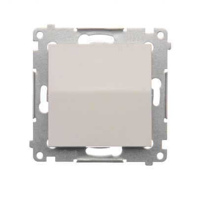 Simon 54 Przycisk pojedynczy rozwierny bez piktogramu 10A 250V szybkozłączka biały DPR1.01/11 KONTAKT (DPR1.01/11)