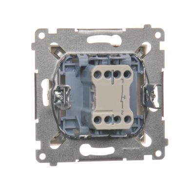 Simon 54 Przycisk pojedynczy rozwierny bez piktogramu 10A 250V szybkozłączka kremowy DPR1.01/41 KONTAKT (DPR1.01/41)