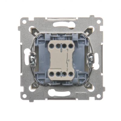 Simon 54 Przycisk pojedynczy rozwierny bez piktogramu 10A 250V szybkozłączka złoty mat DPR1.01/44 KONTAKT (DPR1.01/44)