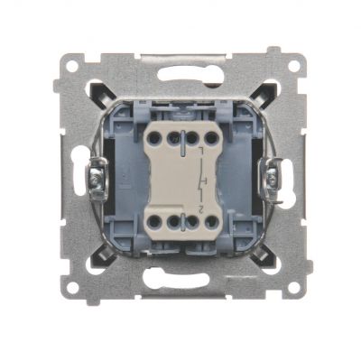Simon 54 Przycisk pojedynczy rozwierny bez piktogramu 10A 250V szybkozłączka antracyt DPR1.01/48 KONTAKT (DPR1.01/48)
