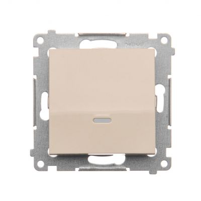 Przycisk pojedynczy zwierny z podświetleniem LED bez piktogramu (moduł) 16AX, 250V~, zaciski śrubowe DP1AL.01/41 KONTAKT (DP1AL.01/41)