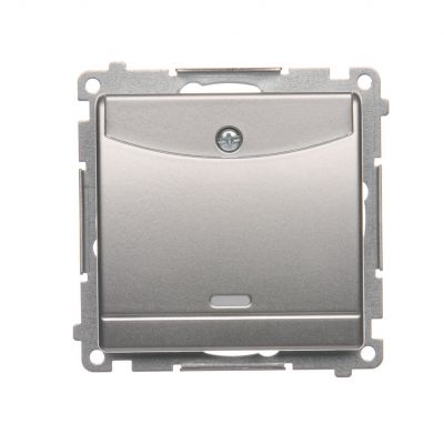 Simon 54 Łącznik hotelowy z podświetleniem srebrny mat *Tylko do ramek S54 PREMIUM. Wymagane jest zastosowanie przekaźnika/stycznika DWH1.01/43 KONTAKT (DWH1.01/43)