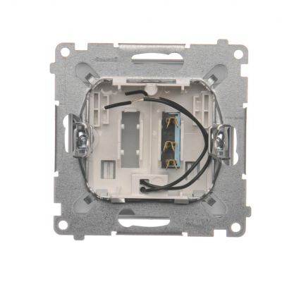 Simon 54 Łącznik hotelowy z podświetleniem srebrny mat *Tylko do ramek S54 PREMIUM. Wymagane jest zastosowanie przekaźnika/stycznika DWH1.01/43 KONTAKT (DWH1.01/43)