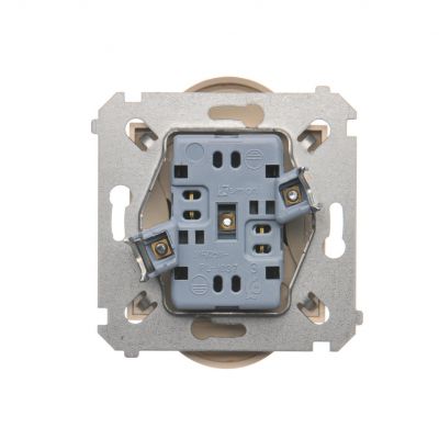 Simon 54 Gniazdo wtyczkowe bez uziemienia z przesłonami podwójne 16A 250V zaciski śrubowe kremowy *Do ramek S54 PREMIUM DG2MZ.01/41 KONTAKT (DG2MZ.01/41)