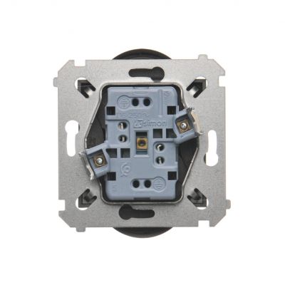 Simon 54 Gniazdo wtyczkowe bez uziemienia z przesłonami podwójne 16A 250V zaciski śrubowe antracyt *Do ramek S54 PREMIUM DG2MZ.01/48 KONTAKT (DG2MZ.01/48)
