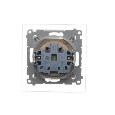 Simon 54 Gniazdo wtyczkowe do wersji IP44 Z USZCZELKĄ 16A 250V zaciski śrubowe kremowy *Uszczelka do ramek S54 PREMIUM DGZ1BZ.01/41 KONTAKT (DGZ1BZ.01/41)