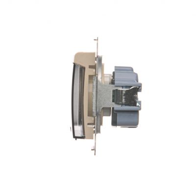 Simon 54 Gniazdo wtyczkowe do wersji IP44 bez uszczelki 16A 250V zaciski śrubowe klapka transparentna kremowy *Wymagana uszczelka ramki DGZ1BUZ.01/41A KONTAKT (DGZ1BUZ.01/41A)