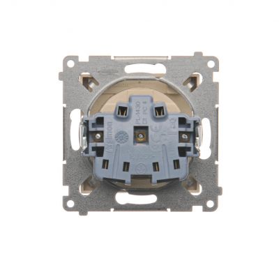 Simon 54 Gniazdo wtyczkowe do wersji IP44 bez uszczelki 16A 250V zaciski śrubowe klapka transparentna kremowy *Wymagana uszczelka ramki DGZ1BUZ.01/41A KONTAKT (DGZ1BUZ.01/41A)