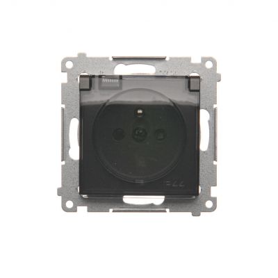 SIMON54 gniazdo pojedyncze z klapką DGZ1BUZ.01/48A KONTAKT (DGZ1BUZ.01/48A)