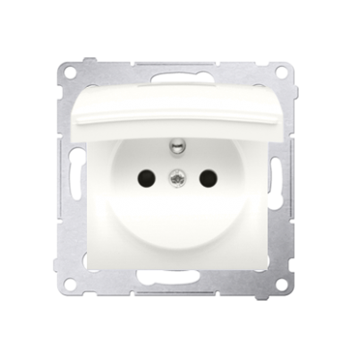 Simon 54 Gniazdo wtyczkowe do wersji IP44 bez uszczelki 16A 250V zaciski śrubowe kremowy *Wymagana uszczelka ramki DGZ1BUZ.01/41 KONTAKT (DGZ1BUZ.01/41)