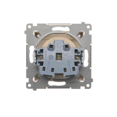 Simon 54 Gniazdo wtyczkowe do wersji IP44 bez uszczelki 16A 250V zaciski śrubowe kremowy *Wymagana uszczelka ramki DGZ1BUZ.01/41 KONTAKT (DGZ1BUZ.01/41)