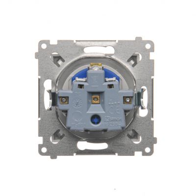 Simon 54 Gniazdo DATA z kluczem uprawniającym 16A 250V zaciski śrubowe srebrny mat DGD1.01/43 KONTAKT (DGD1.01/43)