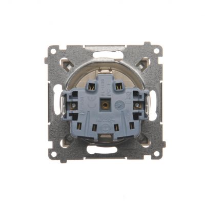 Simon 54 Gniazdo Schuko z przesłonami 16A 250V zaciski śrubowe złoty mat DGSz1Z.01/44 KONTAKT (DGSz1Z.01/44)