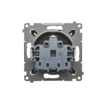 Simon 54 Gniazdo Schuko z przesłonami 16A 250V zaciski śrubowe antracyt DGSz1Z.01/48 KONTAKT (DGSz1Z.01/48)