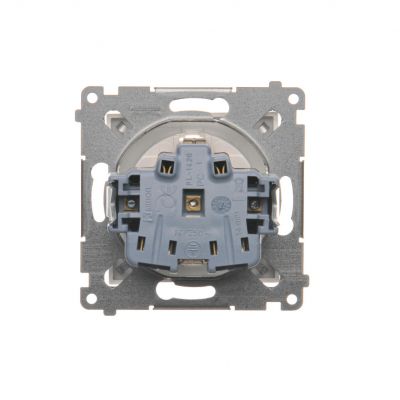 Simon 54 Gniazdo Schuko z przesłonami 16A 250V szybkozłączka biały DGSz1CZ.01/11 KONTAKT (DGSz1CZ.01/11)