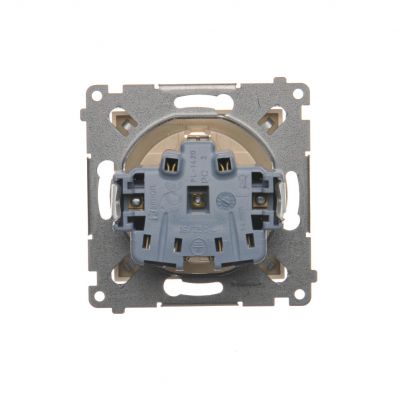 Simon 54 Gniazdo Schuko z przesłonami 16A 250V szybkozłączka kremowy DGSz1CZ.01/41 KONTAKT (DGSz1CZ.01/41)