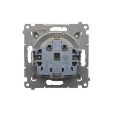 Simon 54 Gniazdo Schuko z przesłonami 16A 250V szybkozłączka złoty mat DGSz1CZ.01/44 KONTAKT (DGSz1CZ.01/44)