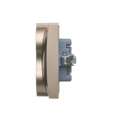 Simon 54 Gniazdo Schuko z przesłonami podwójne 16A 250V zaciski śrubowe złoty mat DGSz2Z/44 KONTAKT (DGSz2Z/44)