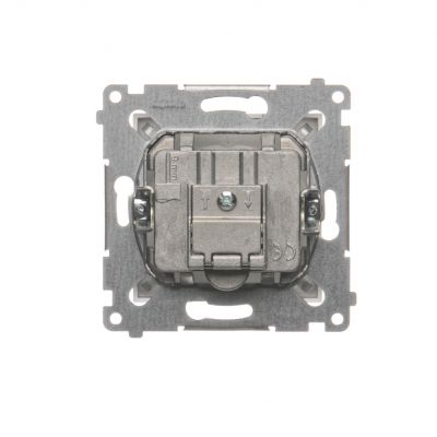 Simon 54 Gniazdo antenowe R-TV przelotowe tłumienie TV i R 10 dB srebrny mat DAP10.01/43 KONTAKT (DAP10.01/43)