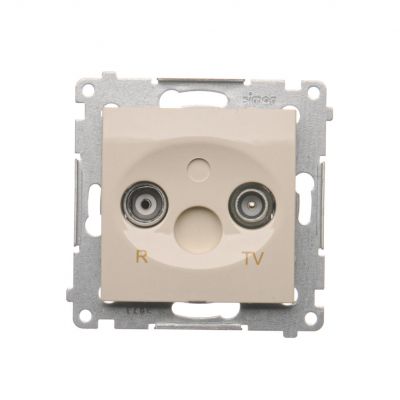 Simon 54 Gniazdo antenowe R-TV zakończeniowe do gniazd przelotowych kremowy DAZ.01/41 KONTAKT (DAZ.01/41)