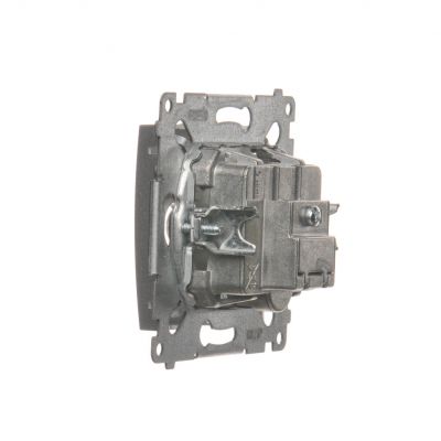 Simon 54 Gniazdo antenowe R-TV zakończeniowe do gniazd przelotowych srebrny mat DAZ.01/43 KONTAKT (DAZ.01/43)