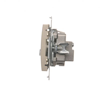 Simon 54 Gniazdo antenowe R-TV-SAT końcowe/zakończeniowe złoty mat DASK.01/44 KONTAKT (DASK.01/44)