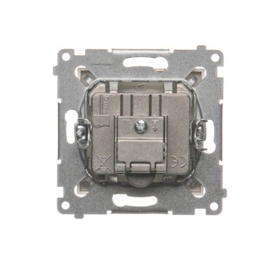 Simon 54 Gniazdo antenowe R-TV-SAT końcowe/zakończeniowe złoty mat DASK.01/44 KONTAKT (DASK.01/44)