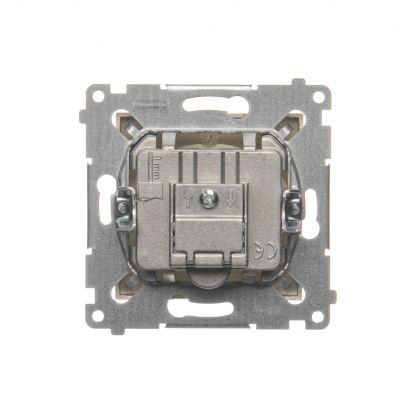 Simon 54 Gniazdo antenowe R-TV-SAT przelotowe złoty mat DASP.01/44 KONTAKT (DASP.01/44)