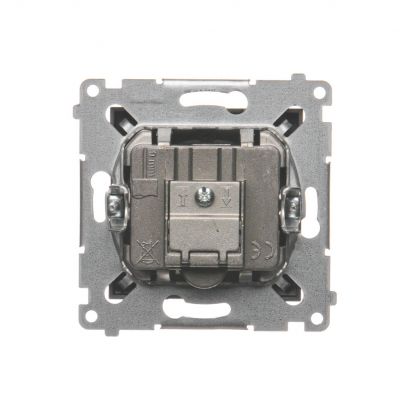 Simon 54 Gniazdo antenowe R-TV-SAT przelotowe antracyt DASP.01/48 KONTAKT (DASP.01/48)
