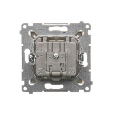 Gniazdo antenowe satelitarne podwójne SAT-SAT-RTV DASK2.01/44 KONTAKT (DASK2.01/44)