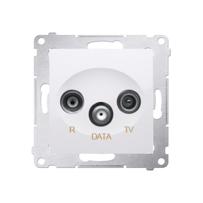 Simon 54 Gniazdo R-TV-DATA biały DAD.01/11 KONTAKT (DAD.01/11)