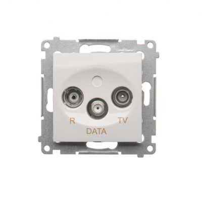 Simon 54 Gniazdo R-TV-DATA biały DAD.01/11 KONTAKT (DAD.01/11)