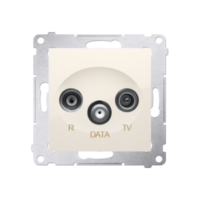 Simon 54 Gniazdo R-TV-DATA kremowy DAD.01/41 KONTAKT (DAD.01/41)