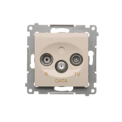 Simon 54 Gniazdo R-TV-DATA kremowy DAD.01/41 KONTAKT (DAD.01/41)