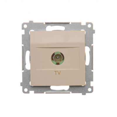 Simon 54 Gniazdo antenowe TV pojedyncze . Do instalacji indywidualnych kremowy DAK1.01/41 KONTAKT (DAK1.01/41)