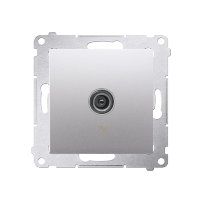 Simon 54 Gniazdo antenowe TV pojedyncze . Do instalacji indywidualnych srebrny mat DAK1.01/43 KONTAKT (DAK1.01/43)