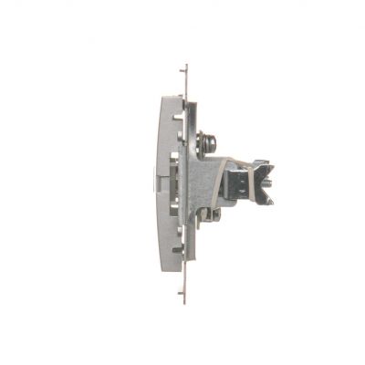 Simon 54 Gniazdo antenowe TV pojedyncze . Do instalacji indywidualnych srebrny mat DAK1.01/43 KONTAKT (DAK1.01/43)