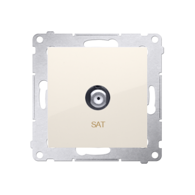 DASF1.01/41  Gniazdo antenowe SAT pojedyncze (moduł). Do instalacji indywidualnych; krem (WMDA-05xxxx-041)