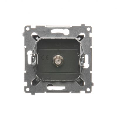 Simon 54 Gniazdo antenowe SAT pojedyncze . Do instalacji indywidualnych antracyt DASF1.01/48 KONTAKT (DASF1.01/48)