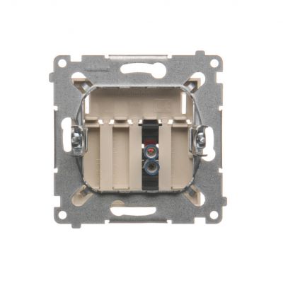 Gniazdo głośnikowe 1-krotne z polem opisowym (moduł). Przekrój przewodów dla wejścia i wyjścia 2,5 m DGL31.01/41 KONTAKT (DGL31.01/41)