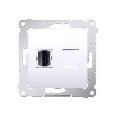 Simon 54 Gniazdo HDMI biały DGHDMI.01/11 KONTAKT (DGHDMI.01/11)