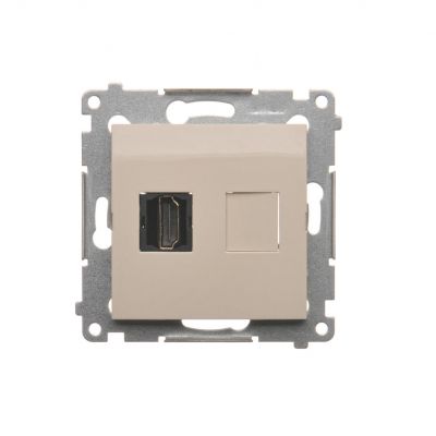 Simon 54 Gniazdo HDMI kremowy DGHDMI.01/41 KONTAKT (DGHDMI.01/41)