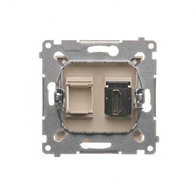 Simon 54 Gniazdo HDMI kremowy DGHDMI.01/41 KONTAKT (DGHDMI.01/41)